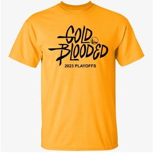 Gold Blooded Warriors 2023 Playoffs Shirt size XL *NEW*